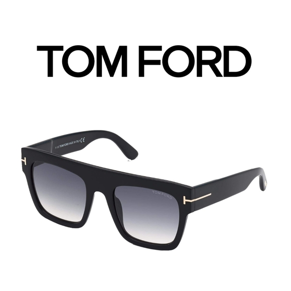 Tom Ford 🖤 RENEE Sunglasses- FT 0847 Shiny Black/Grey Shaded 52/21/140 - Picture 3 of 10